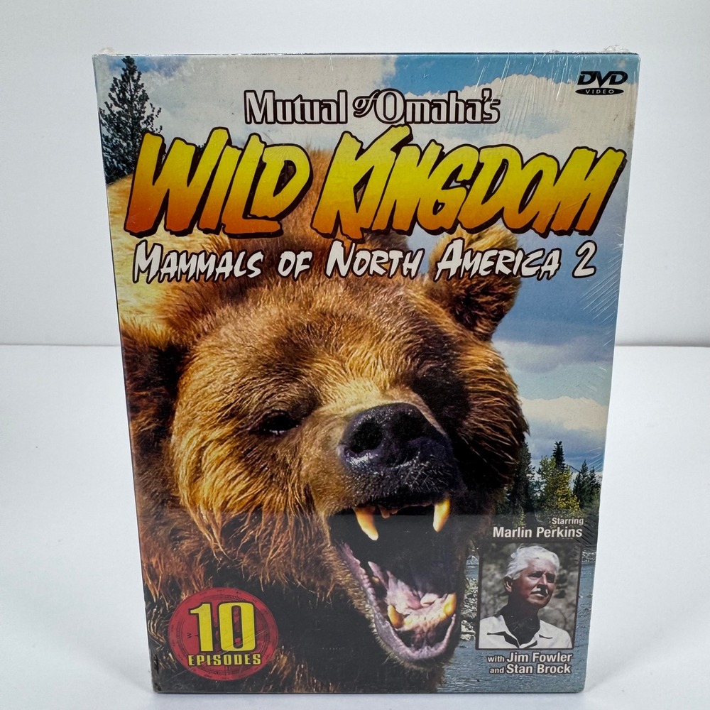 Mutual of Omaha Wild Kingdom Mammals of North America 2 DVD Set New Sealed